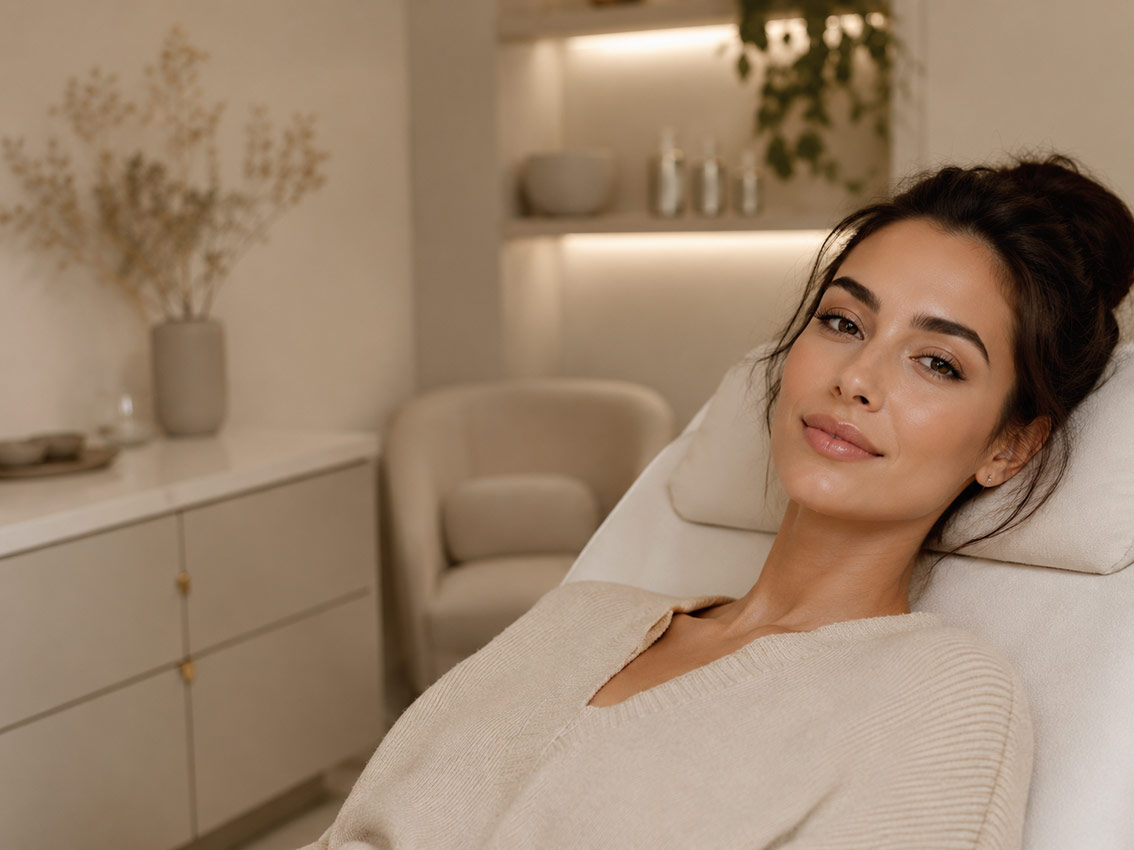 Cilara Beauty Toronto home page image showing a refined beauty studio aesthetic focused on lashes, brows, and natural beauty services