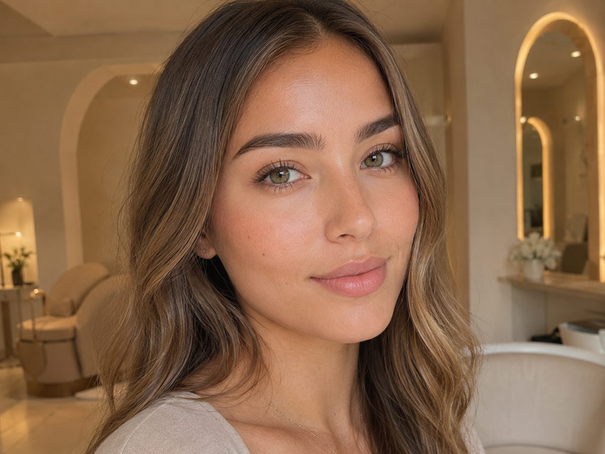 Brow tint service at Cilara Beauty Toronto for darker, fuller-looking, naturally defined brows